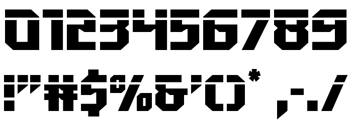 Walk The Moon Laser Font OTHER CHARS