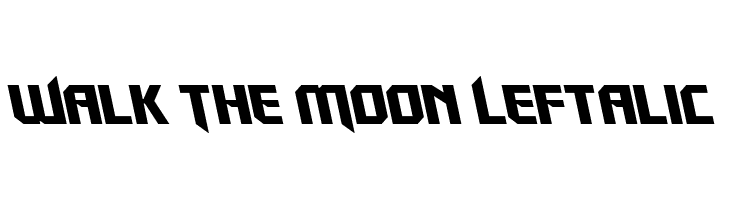 Walk The Moon Leftalic  les polices de caractères gratuit tlcharger