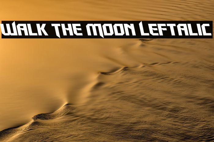 Walk The Moon Leftalic Example 1