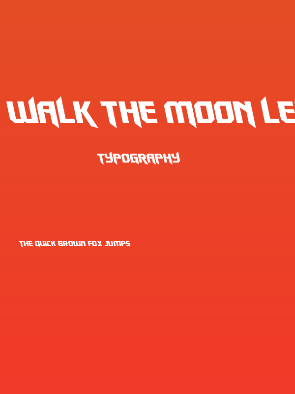 Walk The Moon Leftalic Poster