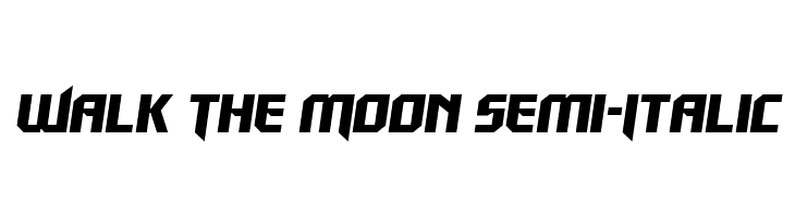Walk The Moon Semi-Italic  नि: शुल्क फ़ॉन्ट्स डाउनलोड