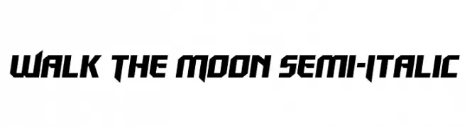 Walk The Moon Semi-Italic  Free Fonts Download