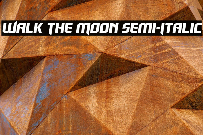 Walk The Moon Semi-Italic Example 1