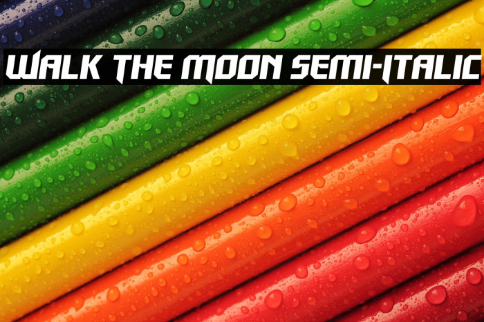 Walk The Moon Semi-Italic Example 2