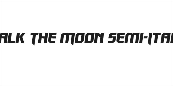Walk The Moon Semi-Italic Logo