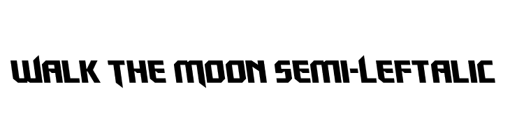 Walk The Moon Semi-Leftalic  baixar fontes gratis