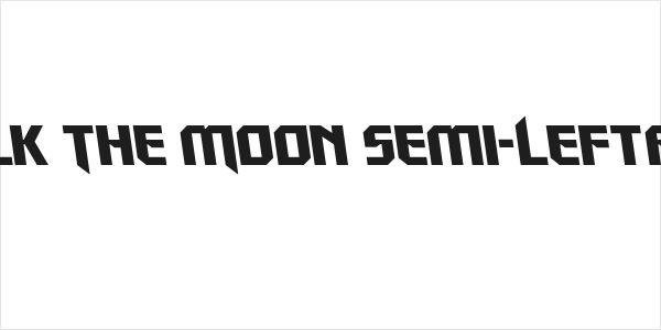 Walk The Moon Semi-Leftalic Logo