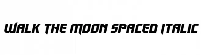 Walk The Moon Spaced Italic  Descarca Fonturi Gratis