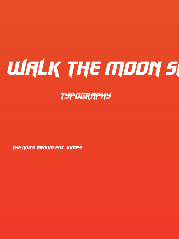 Walk The Moon Spaced Italic Poster