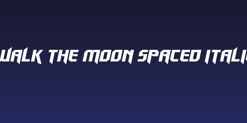 Walk The Moon Spaced Italic Social Header