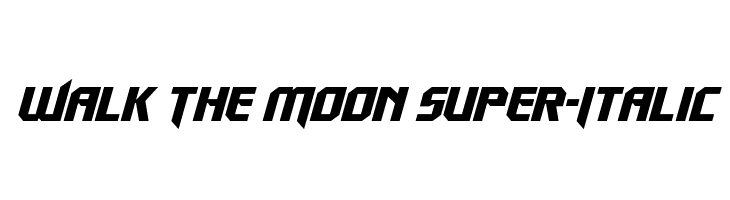 Walk The Moon Super-Italic  Descarca Fonturi Gratis
