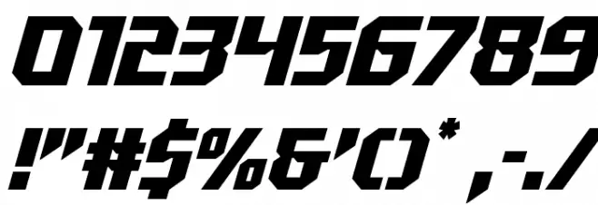 Walk The Moon Super-Italic Font OTHER CHARS