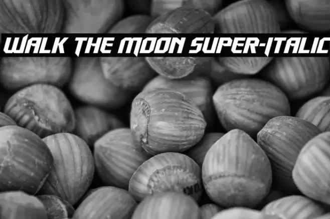 Walk The Moon Super-Italic Font examples