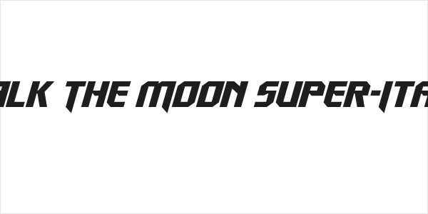 Walk The Moon Super-Italic Logo