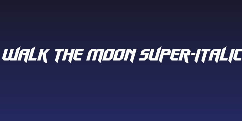 Walk The Moon Super-Italic Social Header