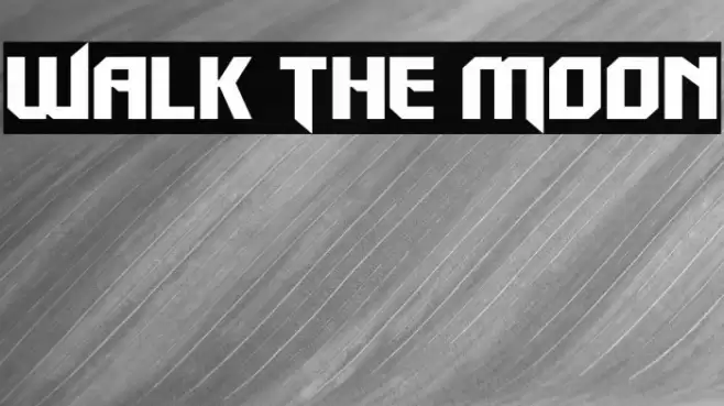 Walk The Moon Font examples