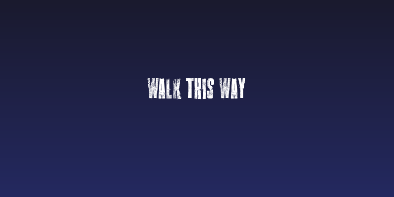 Walk this way Social Header