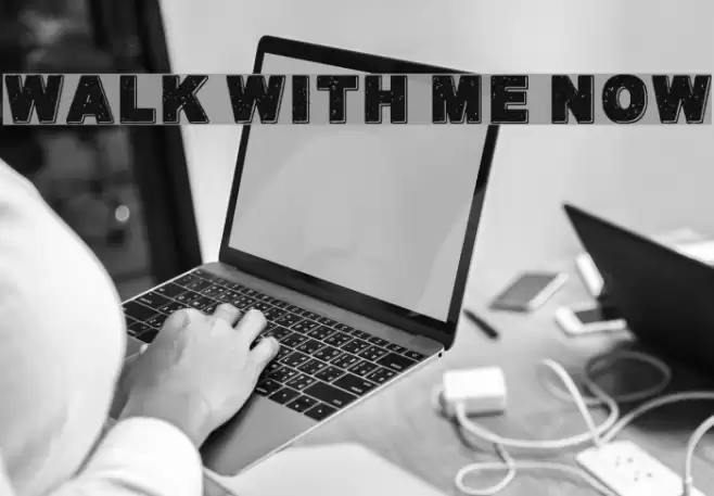 Walk with me now Шрифта examples
