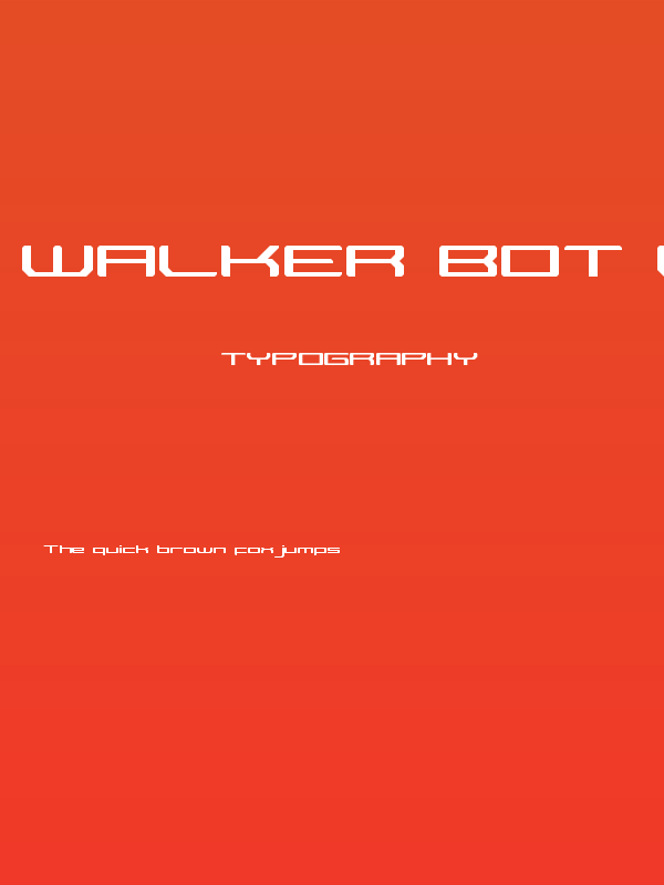 Walker Bot LDR Regular Poster