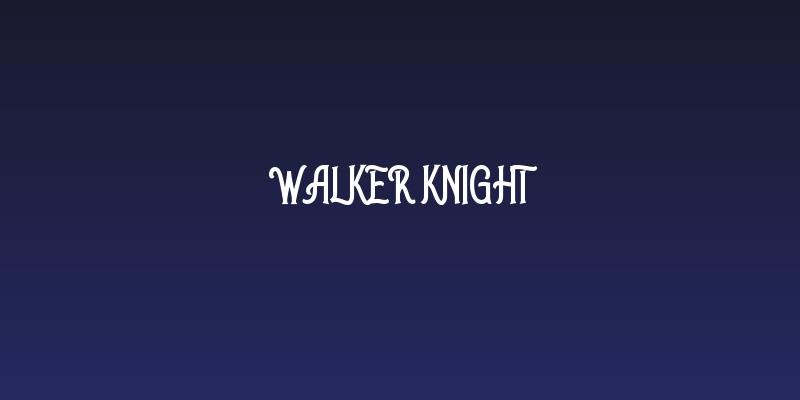 Walker Knight Social Header