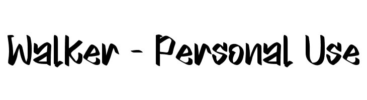 Walker - Personal Use  font caratteri gratis