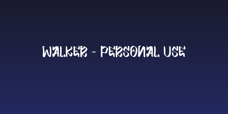 Walker - Personal Use Social Header