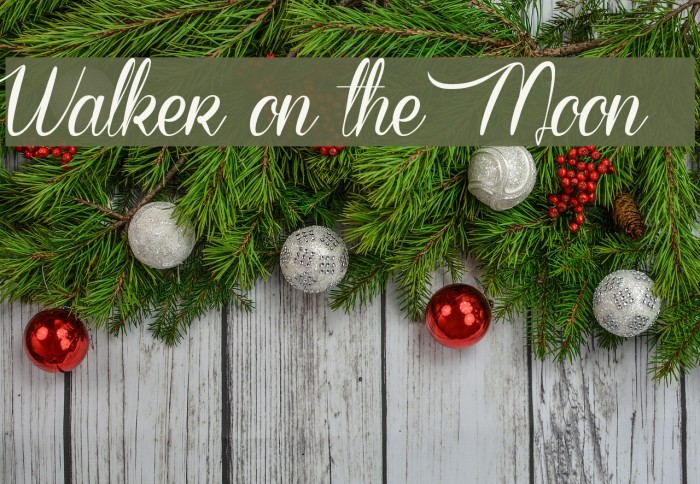 Walker on the Moon Font examples