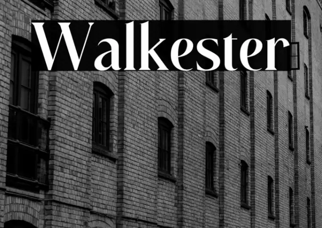 Walkester Font examples