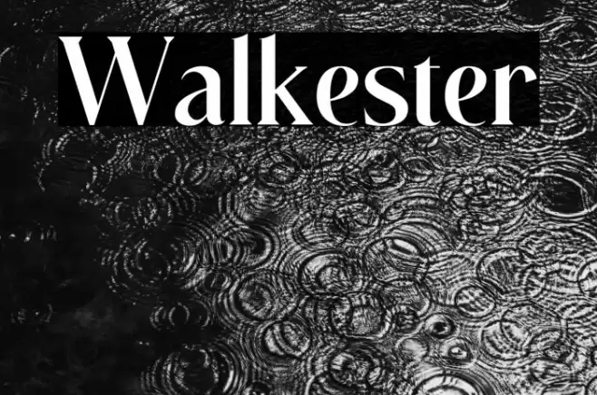 Walkester Font examples