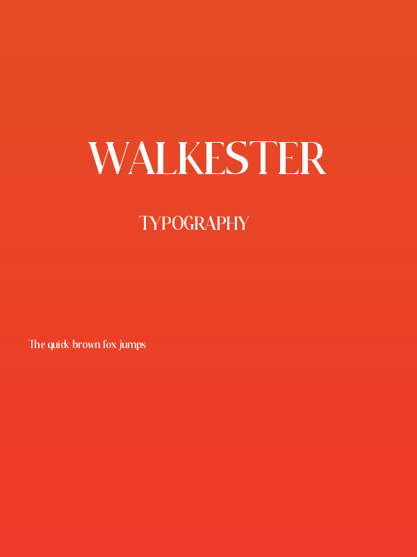 Walkester Poster