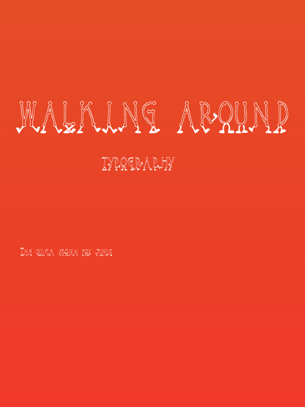 Walking Around Poster