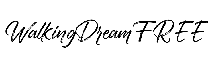 Walking Dream FREE  les polices de caractères gratuit tlcharger