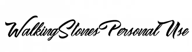 Walking Stones Personal Use  Frei Schriftart Herunterladen