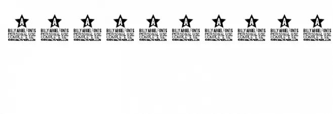 Walking Stones Personal Use Font OTHER CHARS