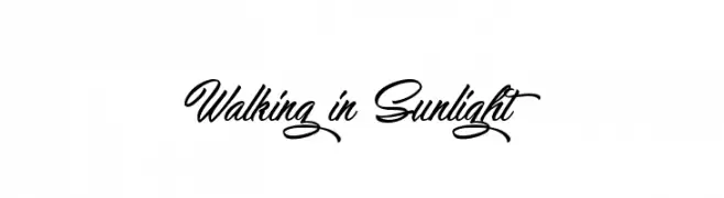 Walking in Sunlight  Fuentes Gratis Descargar
