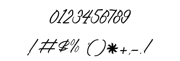 Walking in Sunlight Font OTHER CHARS