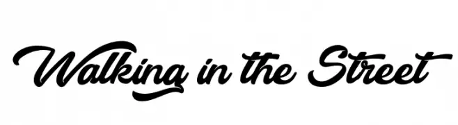 Walking in the Street  font caratteri gratis