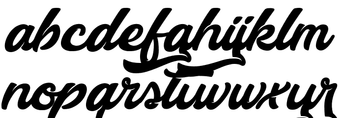 Walking in the Street Font LOWERCASE
