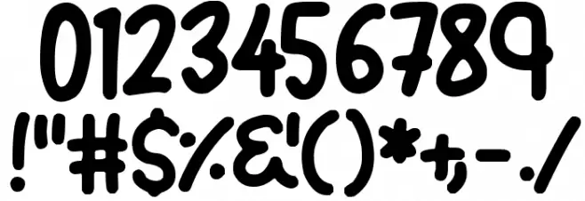 Walking Font OTHER CHARS