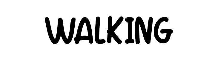 Walking Font