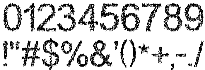 WalkingCrowd Font OTHER CHARS