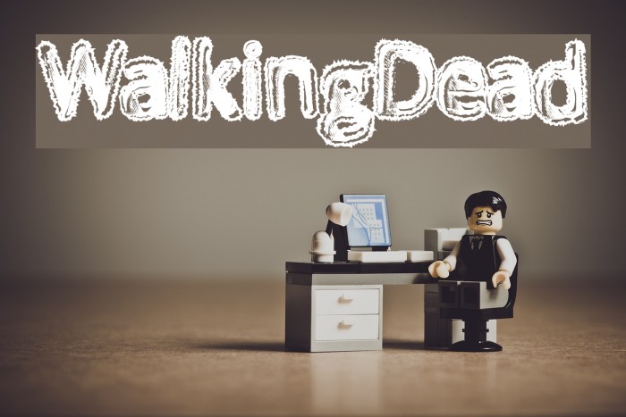 WalkingDead Font examples