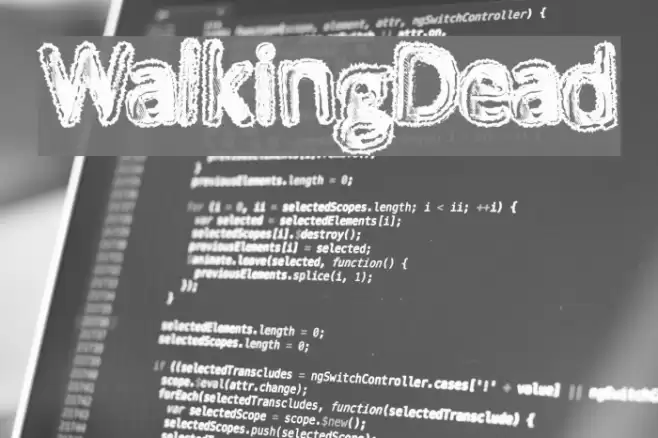 WalkingDead Font examples