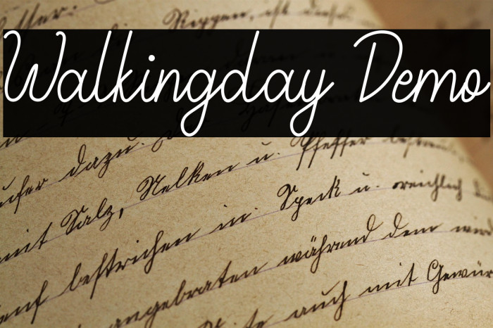 Walkingday Demo Example 3