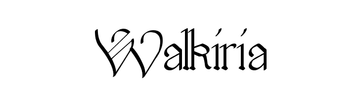 Walkiria  Frei Schriftart Herunterladen