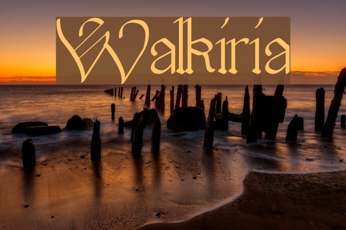 Walkiria Font examples