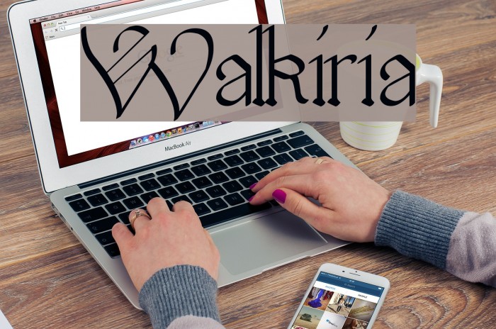 Walkiria Font examples