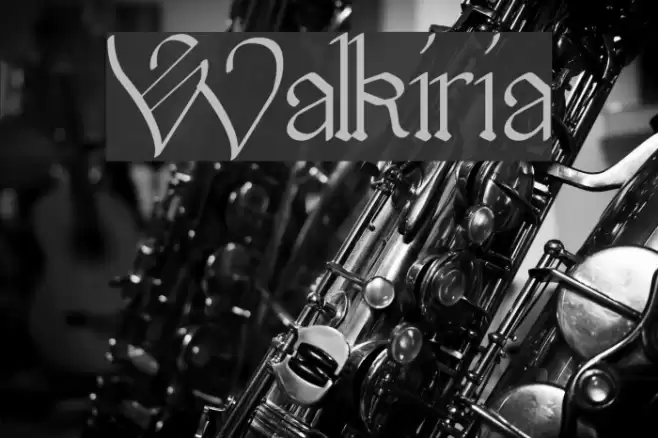 Walkiria Font examples