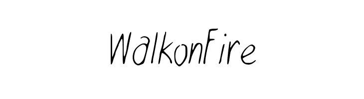 WalkonFire  Frei Schriftart Herunterladen
