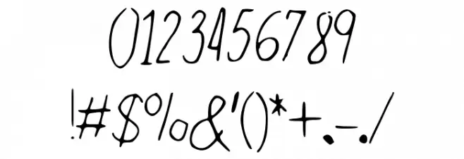 WalkonFire Font OTHER CHARS